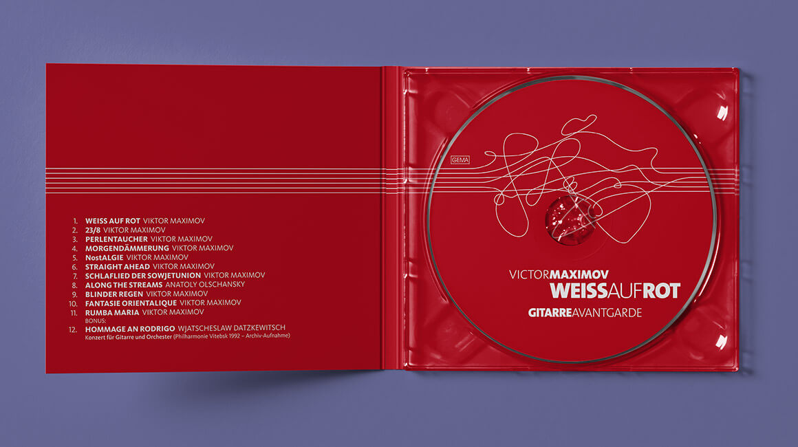 Grafikdesign einer Compact Disc - Cover und CD