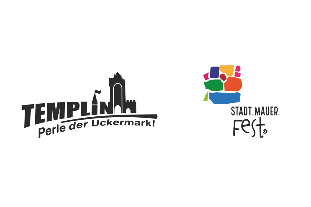 Logo Gegenüberstellung Templin und Templiner StadtMauerFest